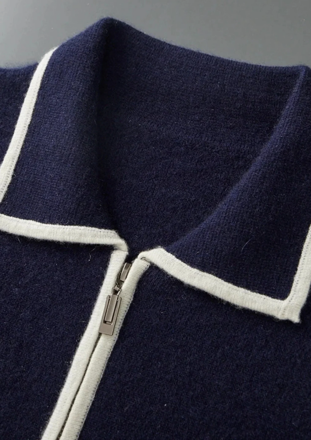 Pure Merino Wool Heritage Zip Cardigan