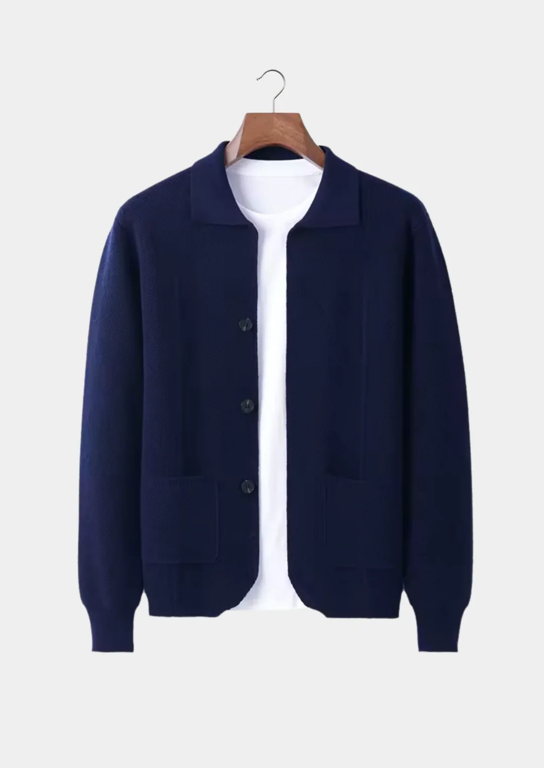 Pure Merino Wool Button Cardigan