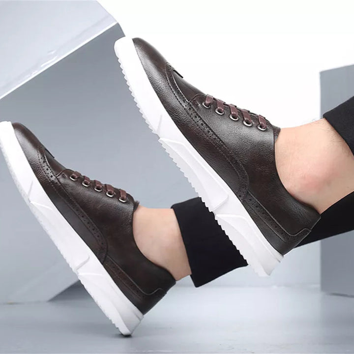 Alpha Brogue Leather Sneaker