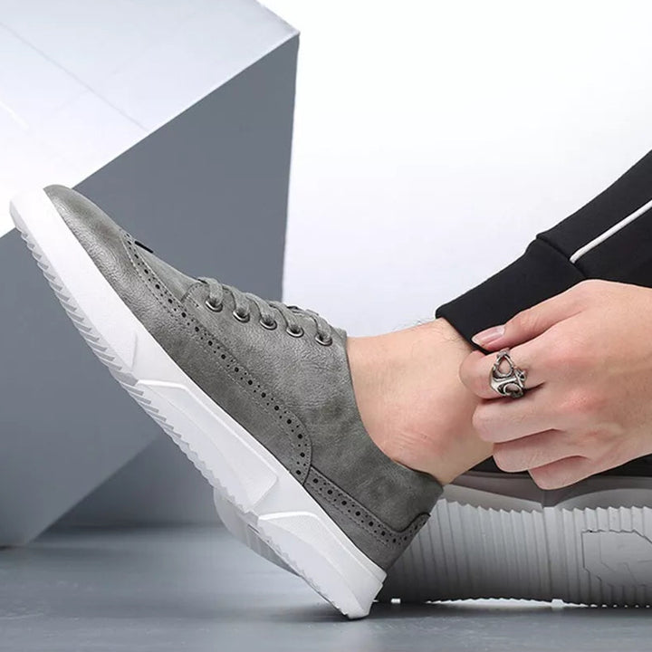 Alpha Brogue Leather Sneaker